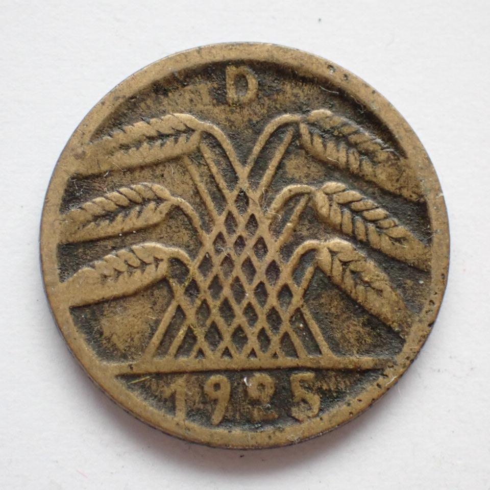Německo - 5 pfennig 1925 D (376D3)