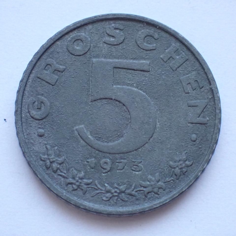Rakousko 5 groschen 1973 (3717b5)