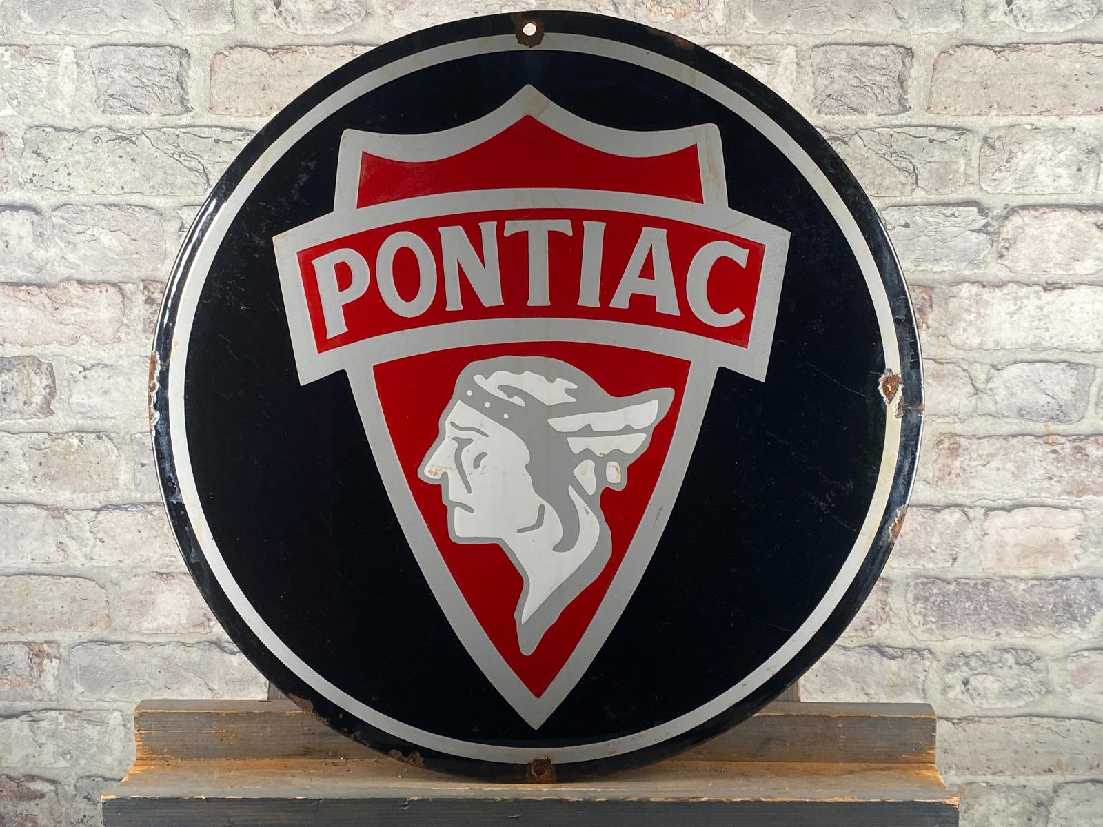 PONTIAC, smaltovaná cedule + BONUS*