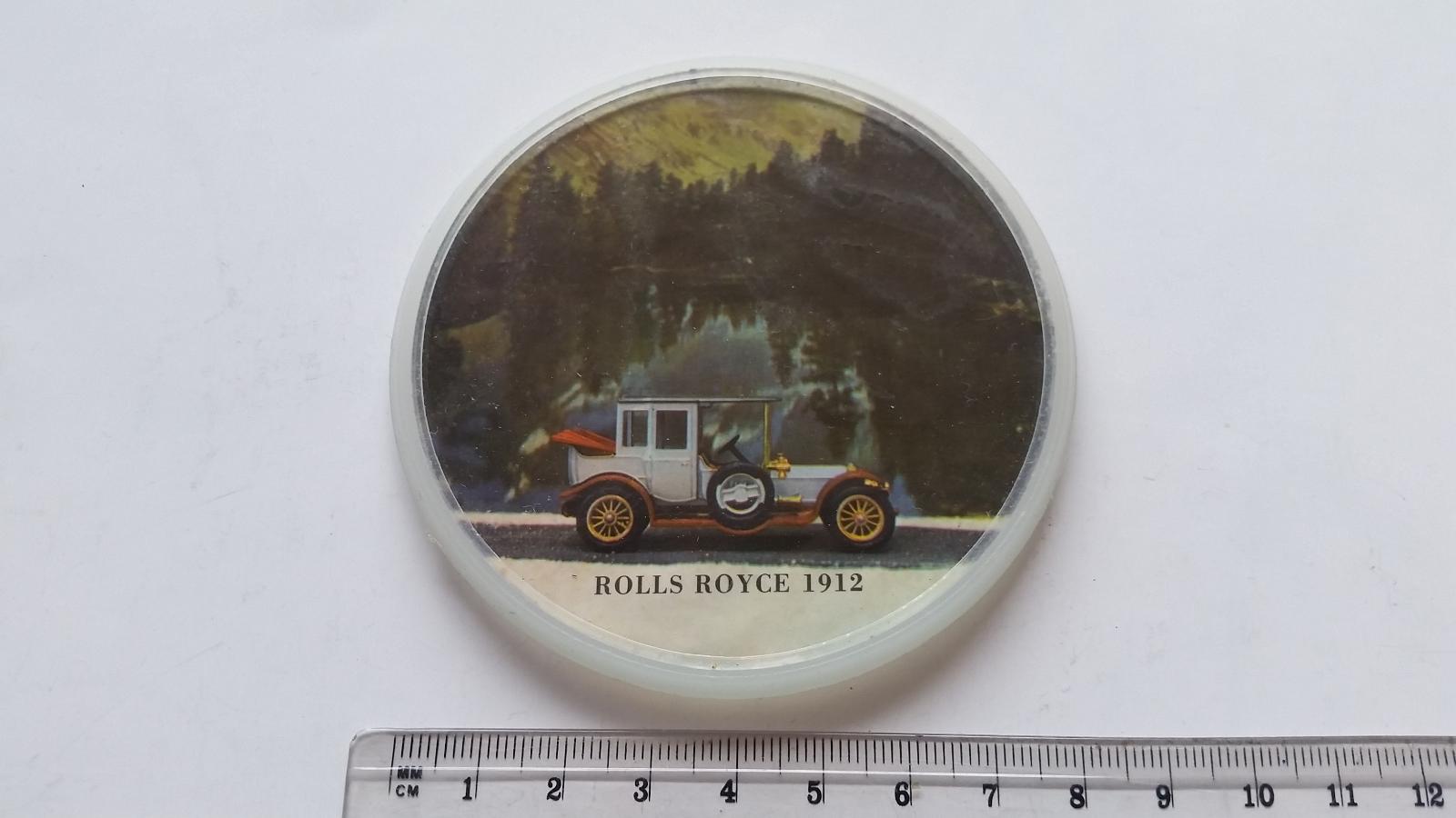 dětské kulaté zrcátko auto Rolls Royce 1912