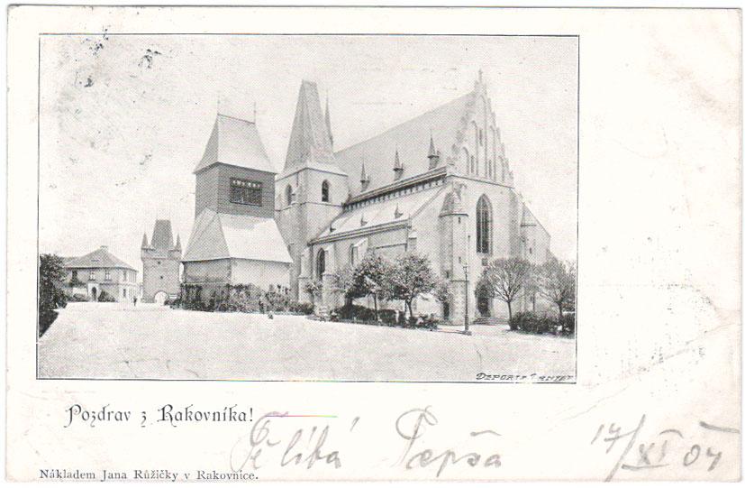 Pozdrav z Rakovníka - 1904