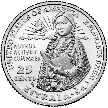 Quarter 25 cent 2024 P Zitkala Sa