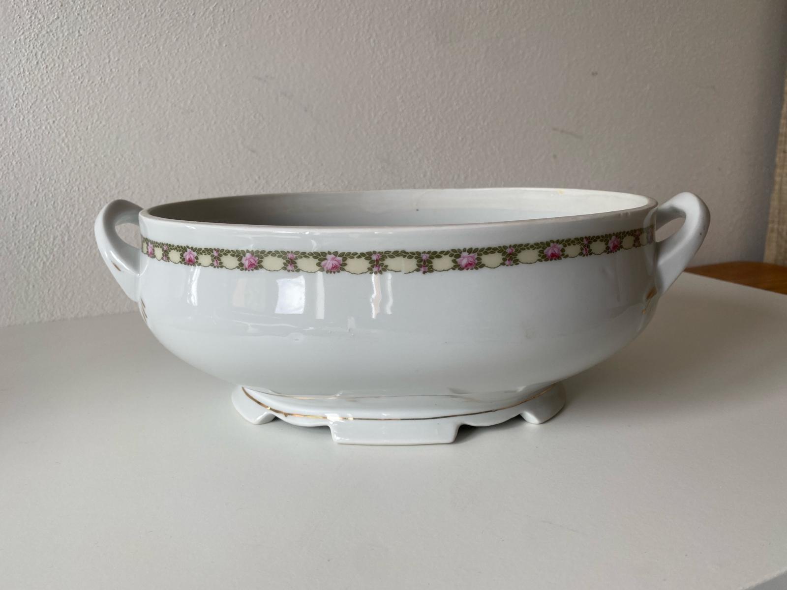 Starožitná porcelánová mísa bez poklopu