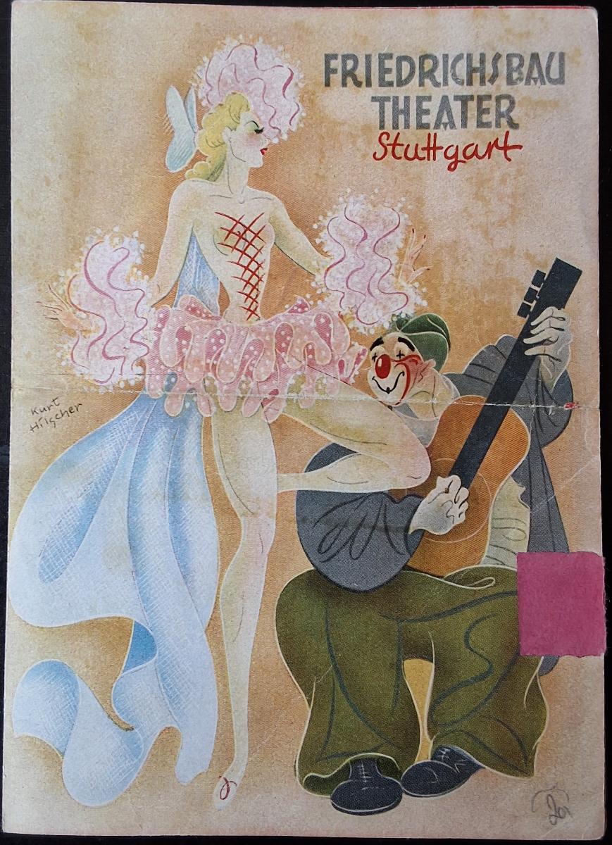 Starý divadelní program - FRIEDRICHS BAU THEATR - STUTTGART