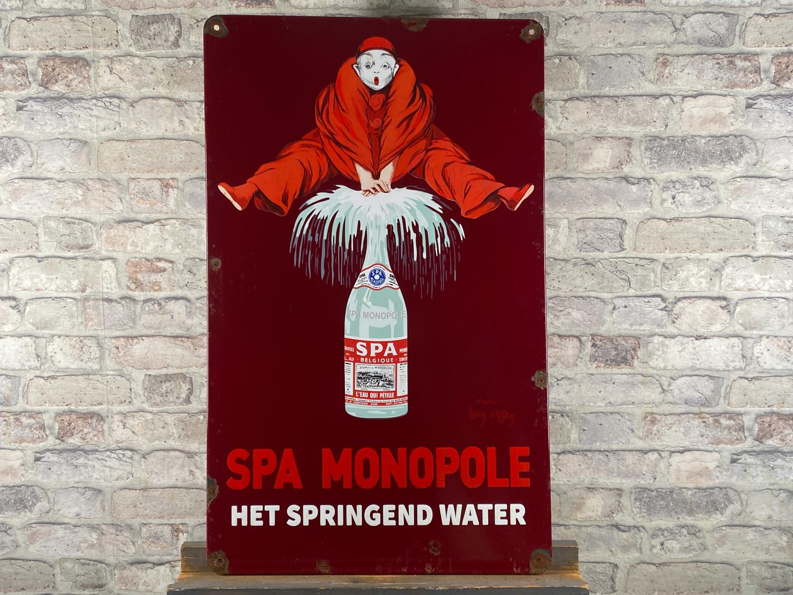 SPA MONOPOLE, smaltovaná cedule + BONUS*