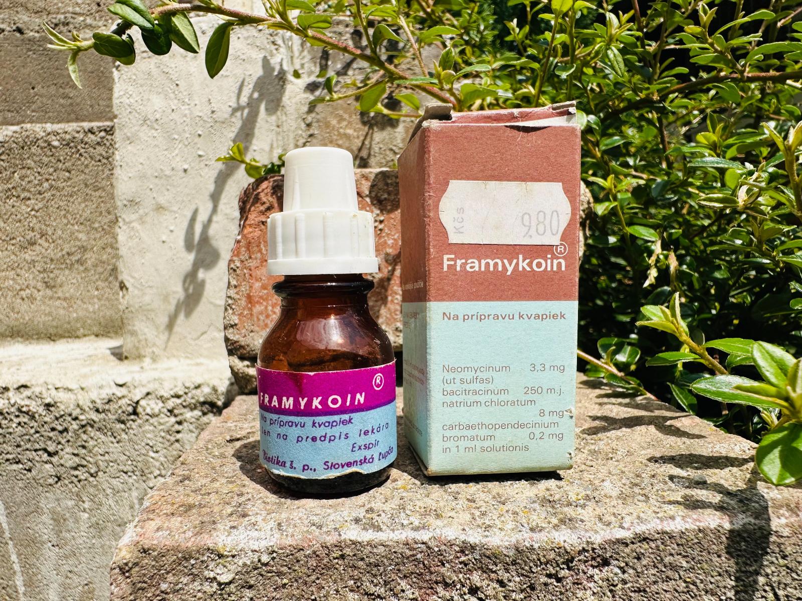 Stará lékovka, lék, léky: SPOFA - Framykoin