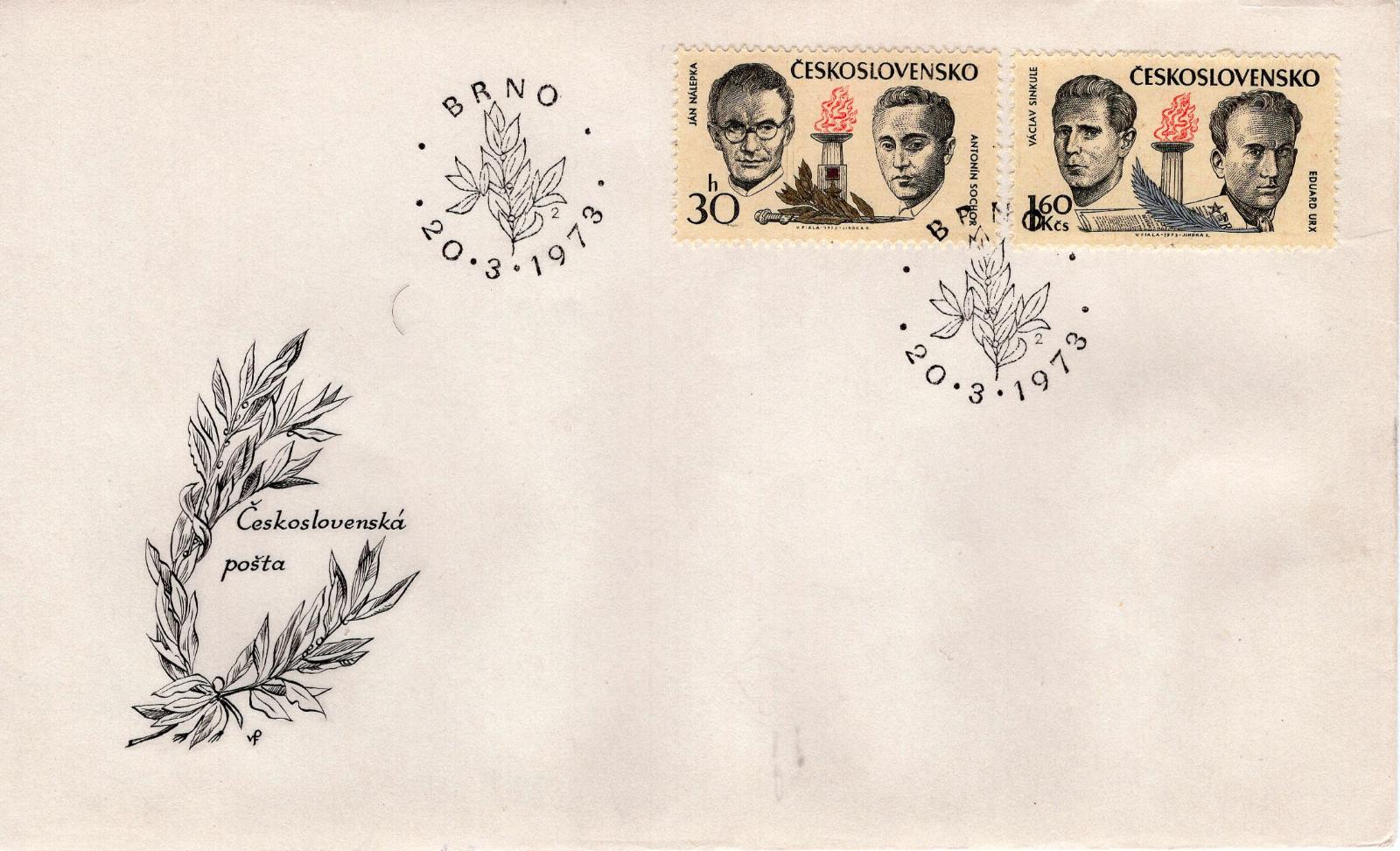 ČSSR - FDC 2014 - 2019/ Protifašistickí bojovníci