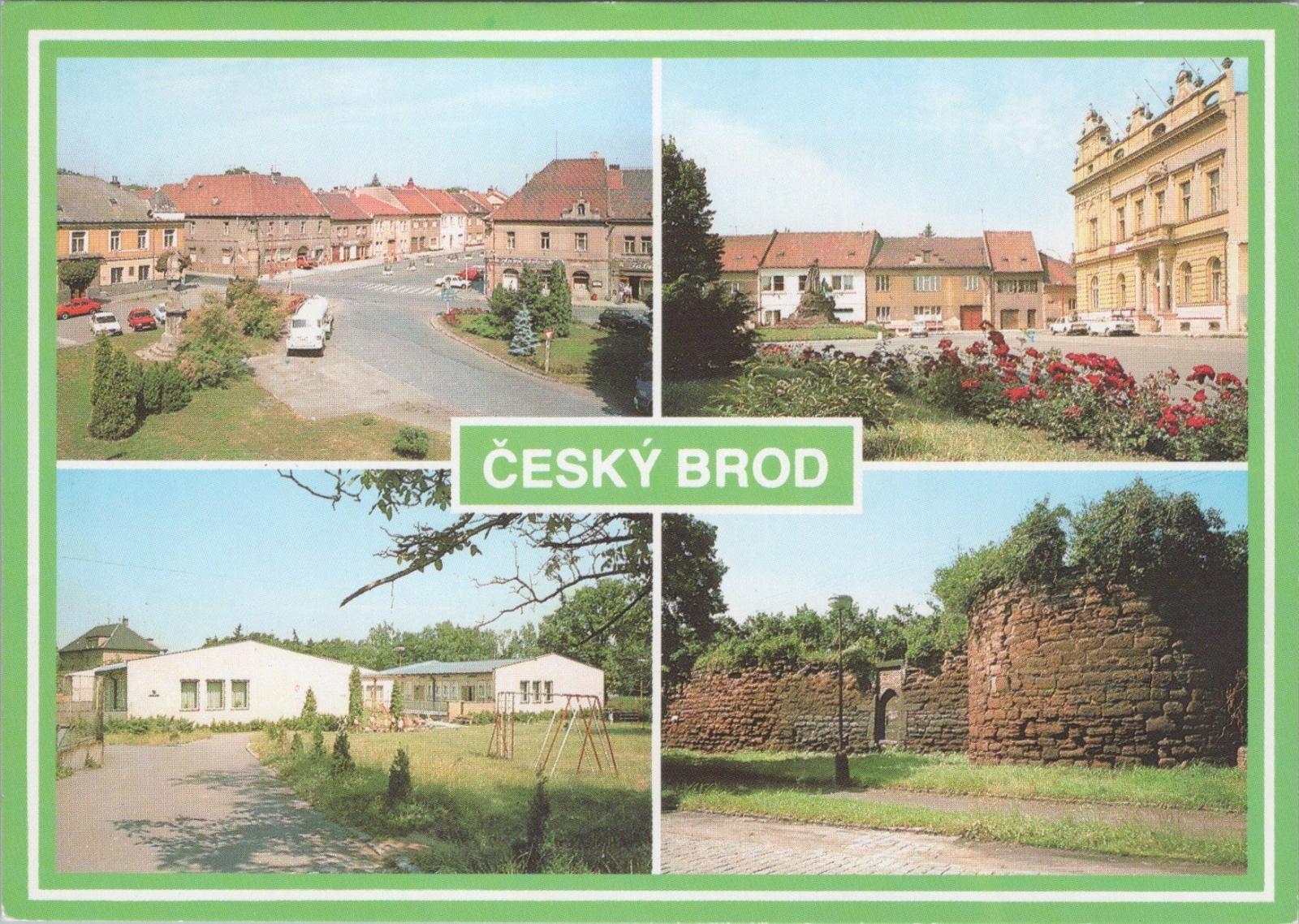 ČESKÝ BROD, pohlednice čistá (A1589)