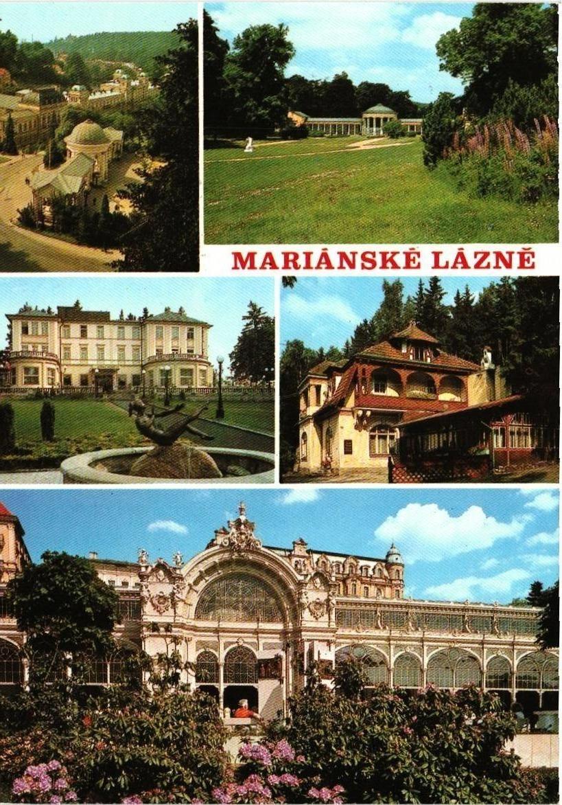 MARIÁNSKÉ LÁZNĚ, pohlednice čistá (A3708)