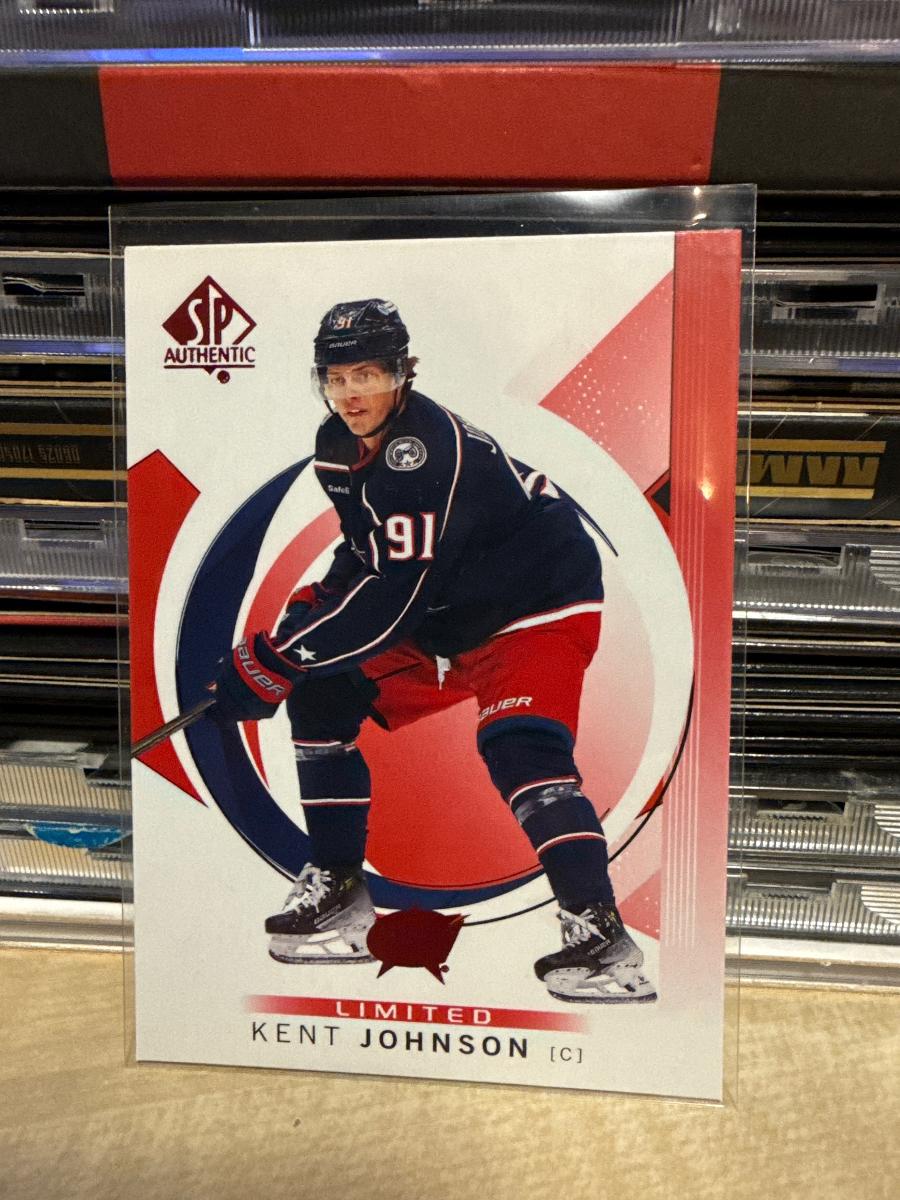 2024-25 SP Authentic Red - Kent Johnson Columbus