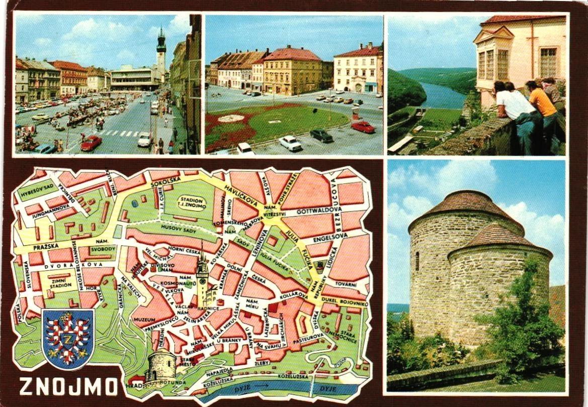 Znojmo, použitá / prošlá poštou (B1700)