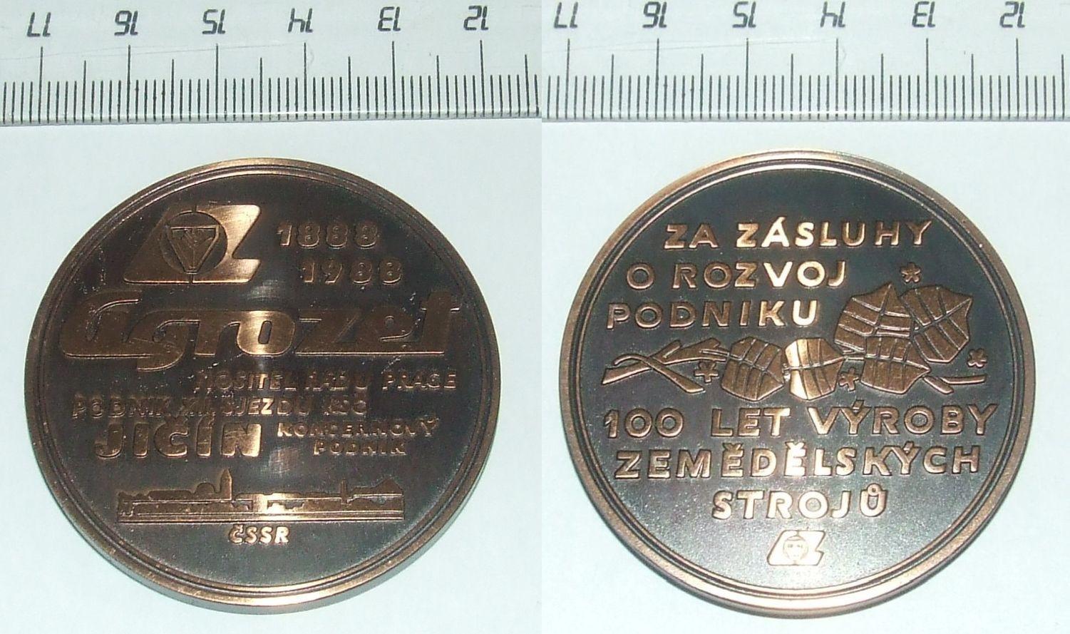 Medaile - Firma - Agrozet - Jičín