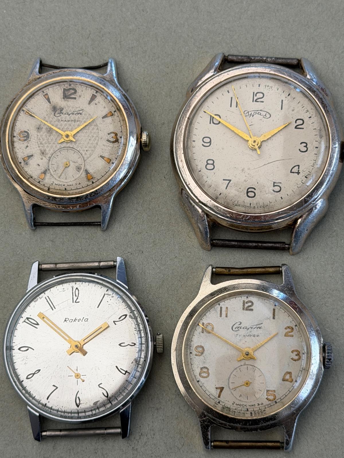 4 x Hodinky - 34 - 39,5 mm