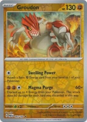 Groudon PAR 093/182 REVERSE HOLO - Pokémon TCG