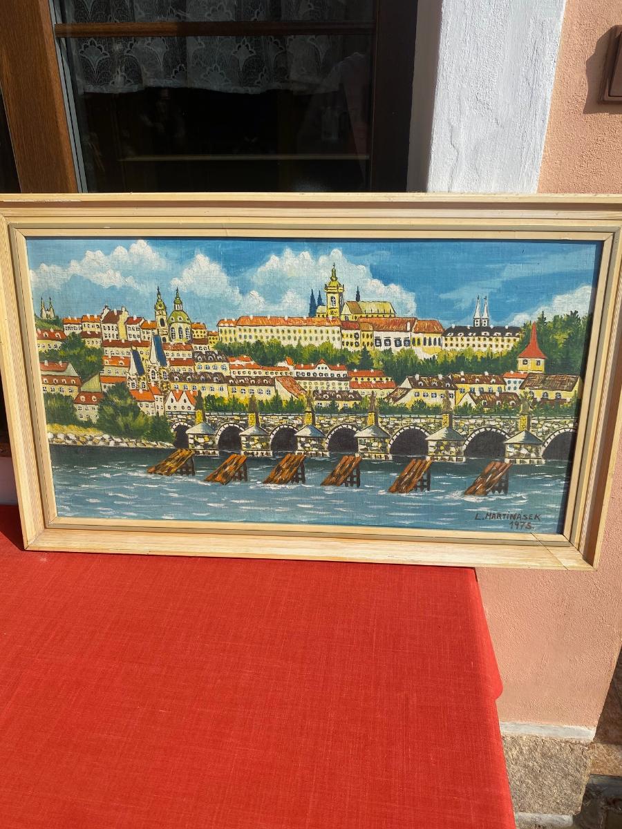 obraz olej Praha