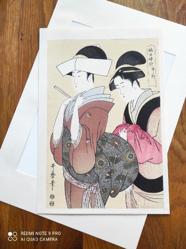 Japonsko dřevotisk Utamaro Kitagawa