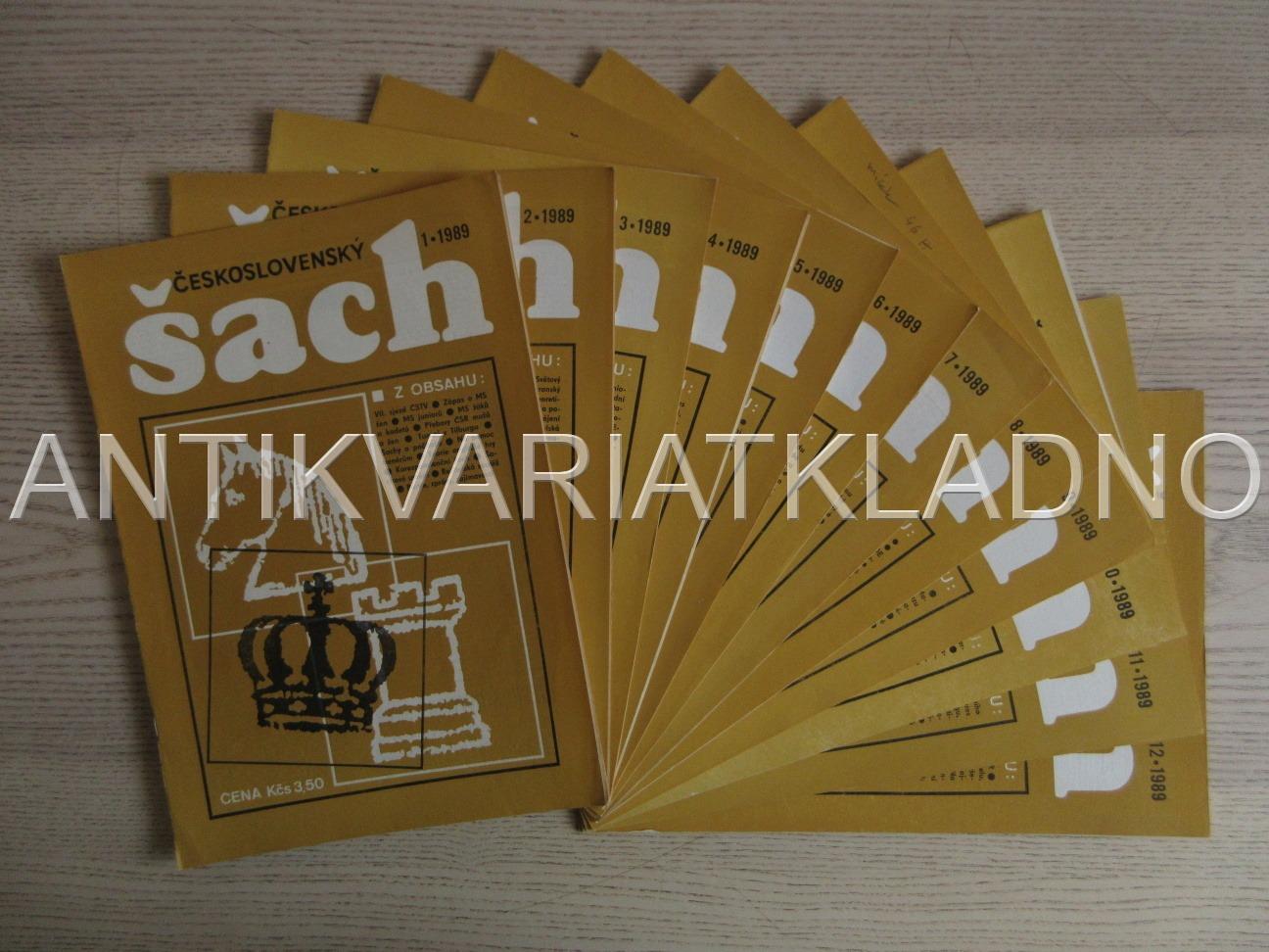 ČESKOSLOVENSKÝ ŠACH, 1989, Č. 1-12, ŠACHY