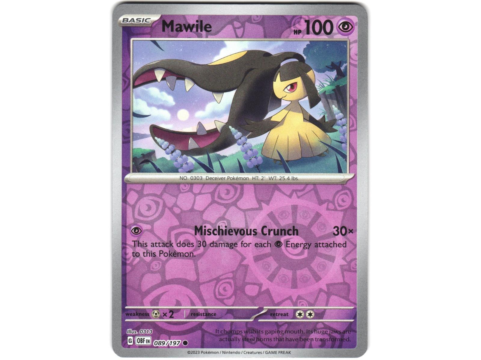 Mawile (OBF 089) - RH - Obsidian Flames - Pokémon