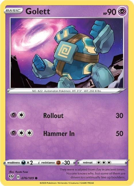 Pokémon DAA 076/189 Golett - Darkness Ablaze