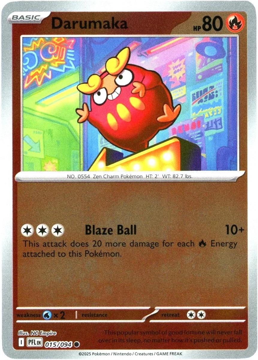 Pokémon PFL 015/094 Darumaka - Phantasmal Flames REVERSE HOLO