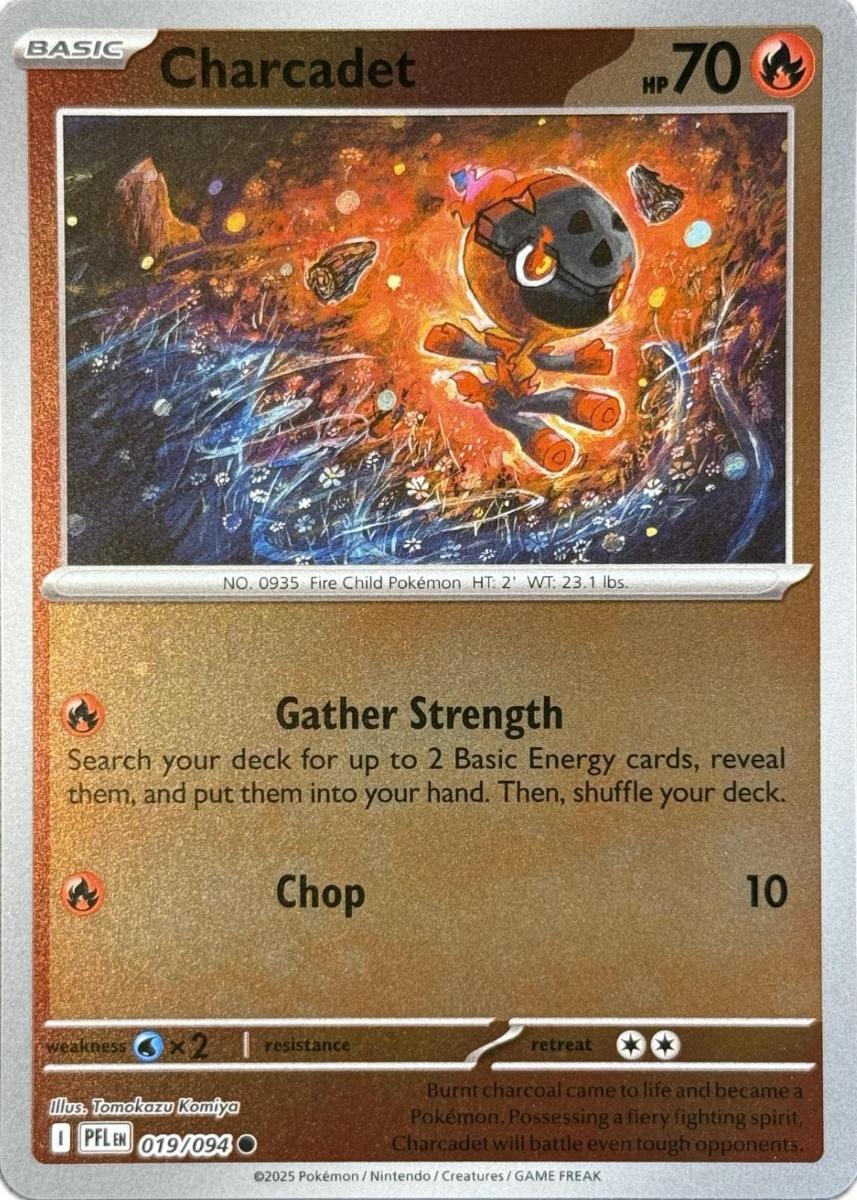 Pokémon PFL 019/094 Charcadet - Phantasmal Flames REVERSE HOLO
