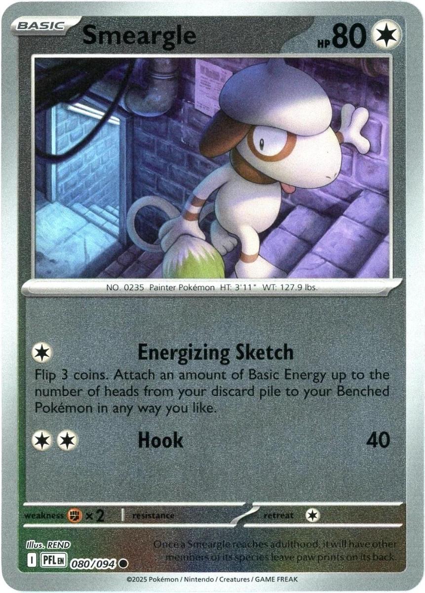 Pokémon PFL 080/094 Smeargle - Phantasmal Flames REVERSE HOLO