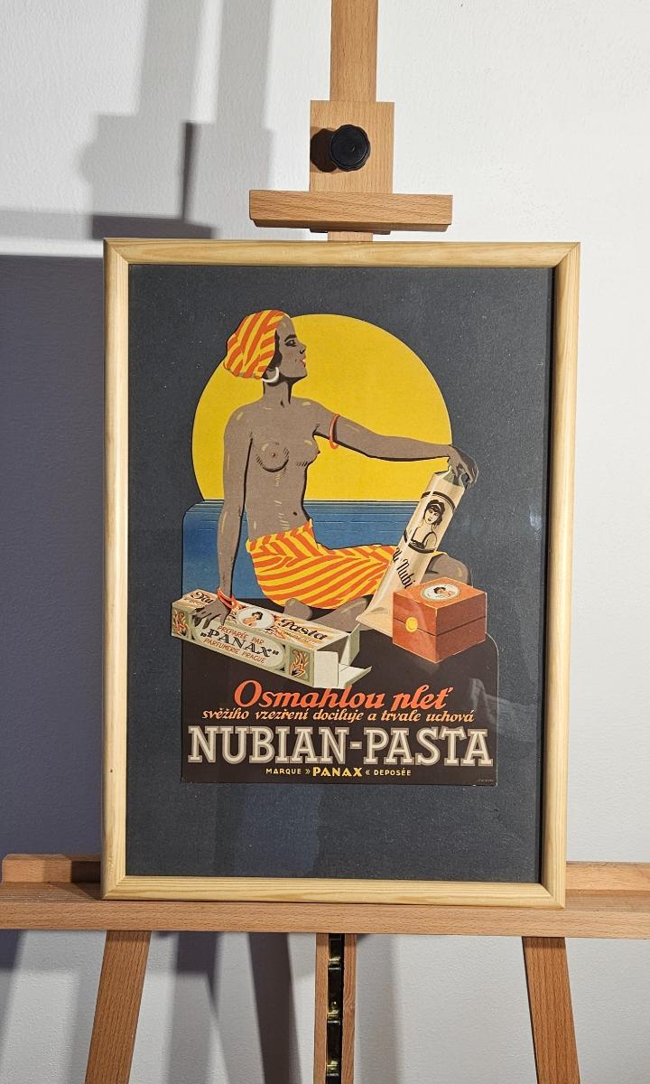 NUBIAN PASTA - STARÁ REKLAMA v RÁMU