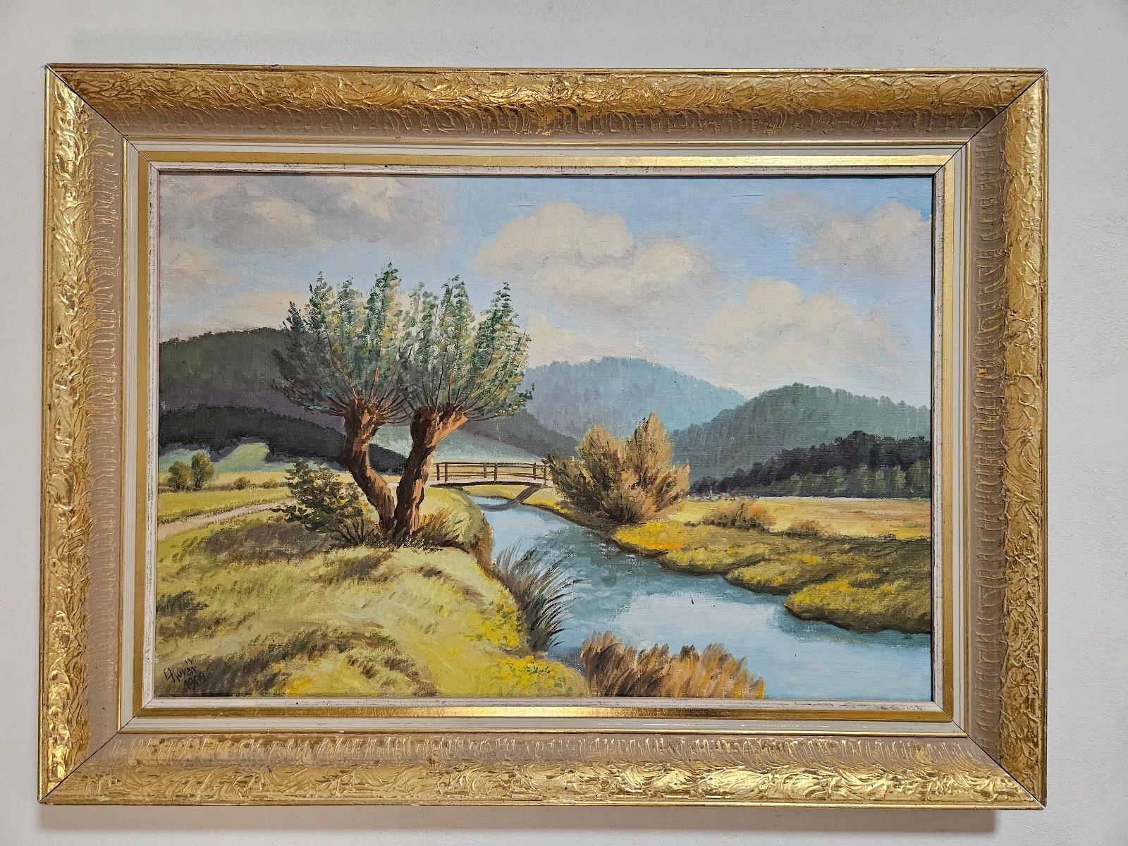 Starý obraz - Říčka - Kovář