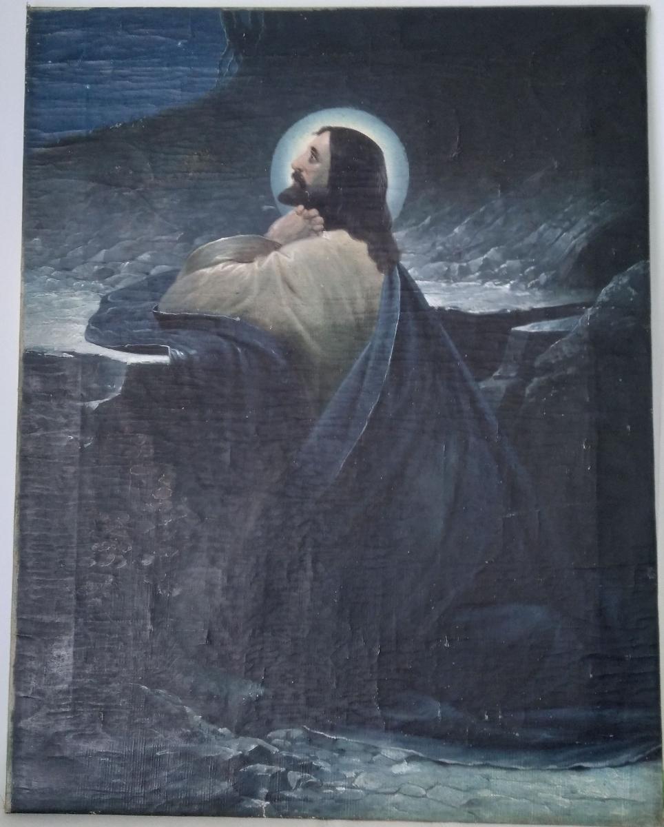Olejomalba Ježíš Kristus, 62x48 cm