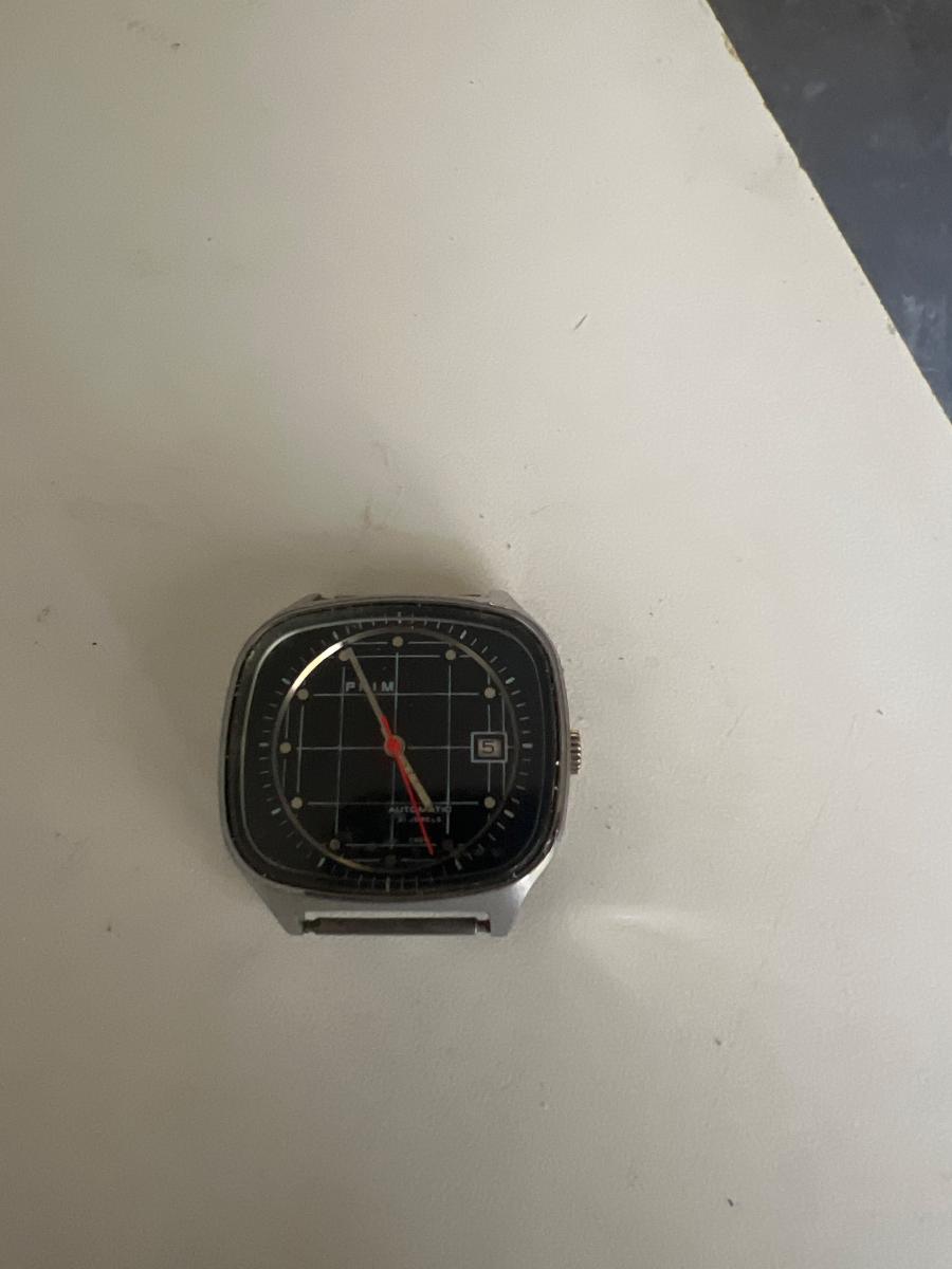 Retro hodinky PRIM AUTOMATIC - 21 Jewels - ČSSR - Nefunkční