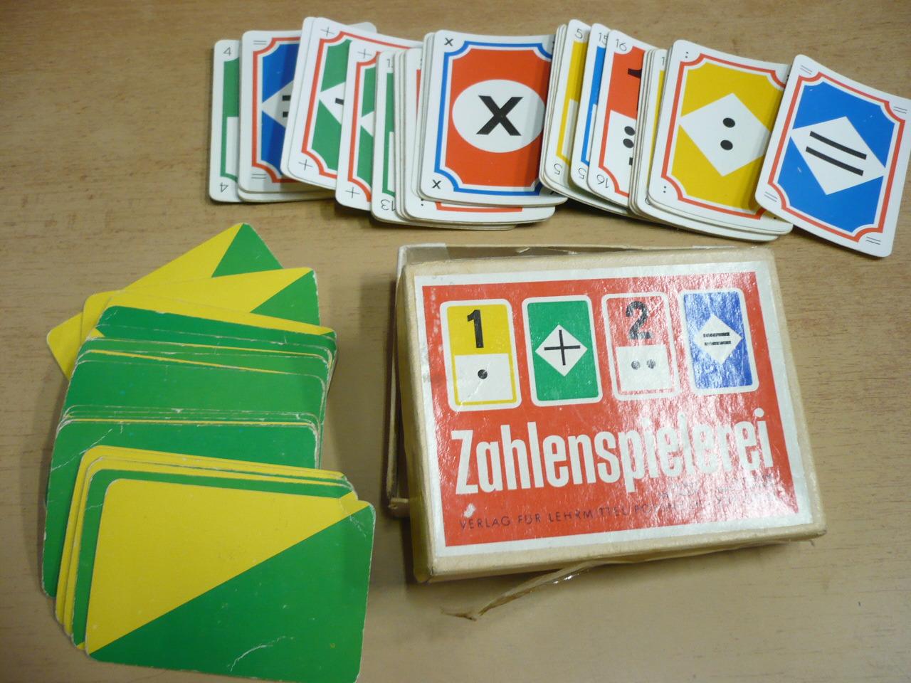 Retro karty ZAHLENSPIELEREI (DDR)