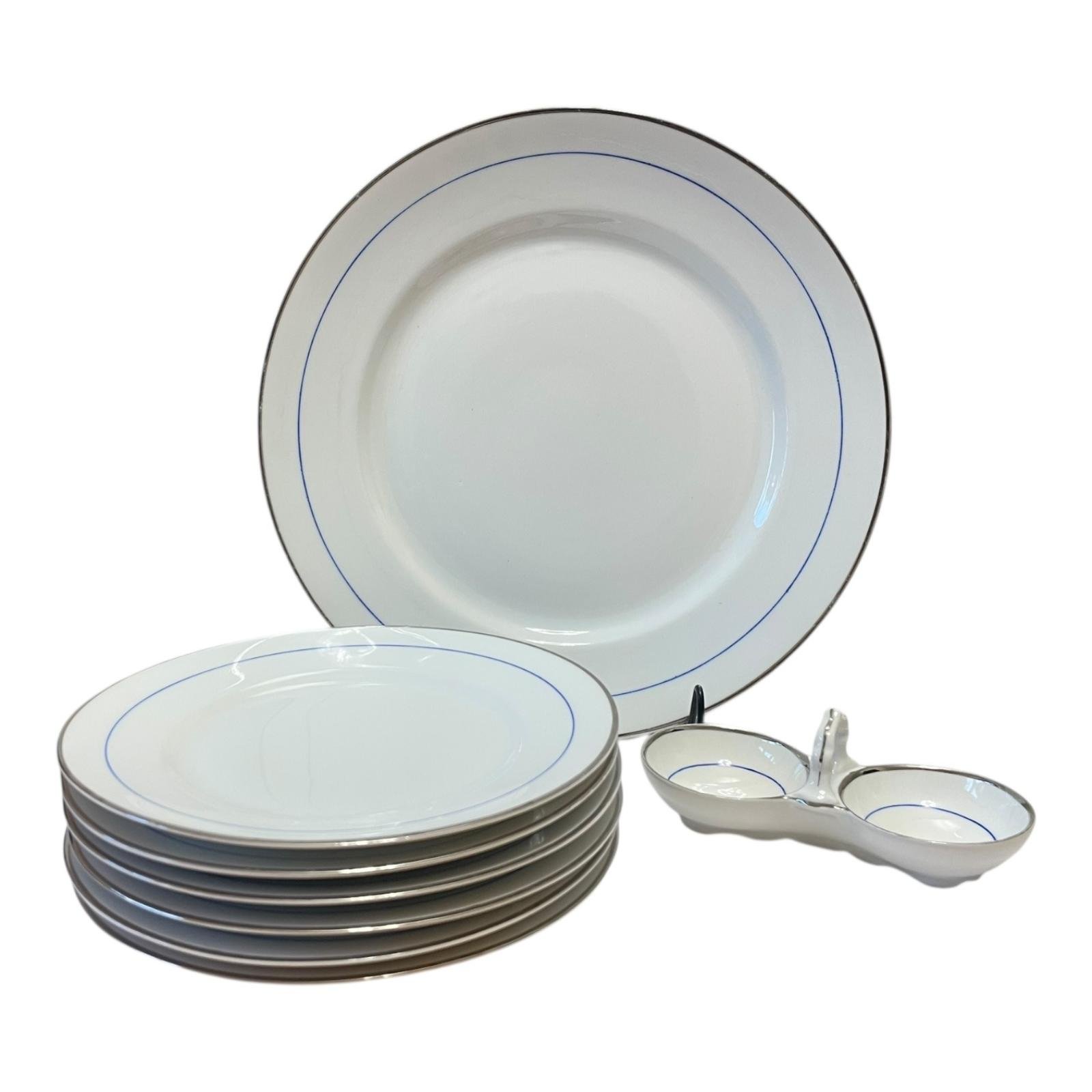 Vzácná sada porcelánu VČELA Praha, 1920