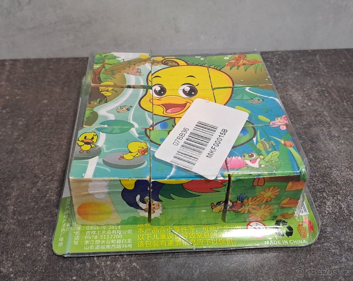 Dřevěné kostky s obrázky