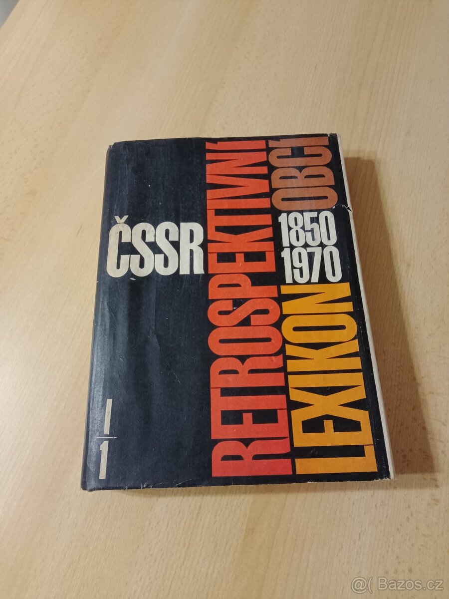 ČSSR retrospektivní lexikon obcí 1850-1970