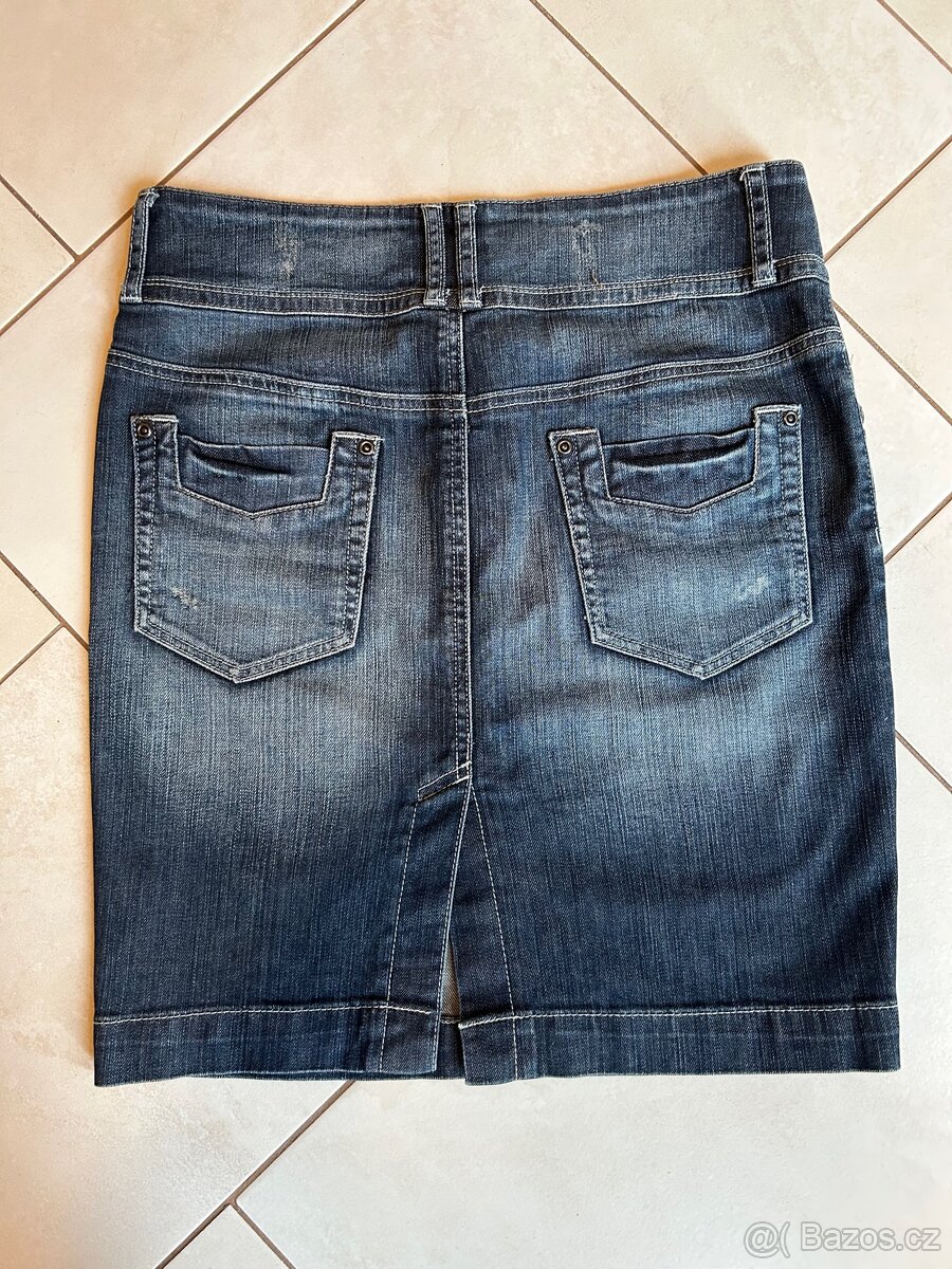 Riflová sukně zn. Orsay vel. 38 - TOP