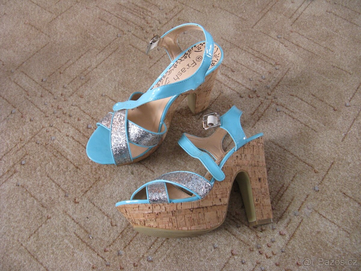 Modré lodičky vel.41