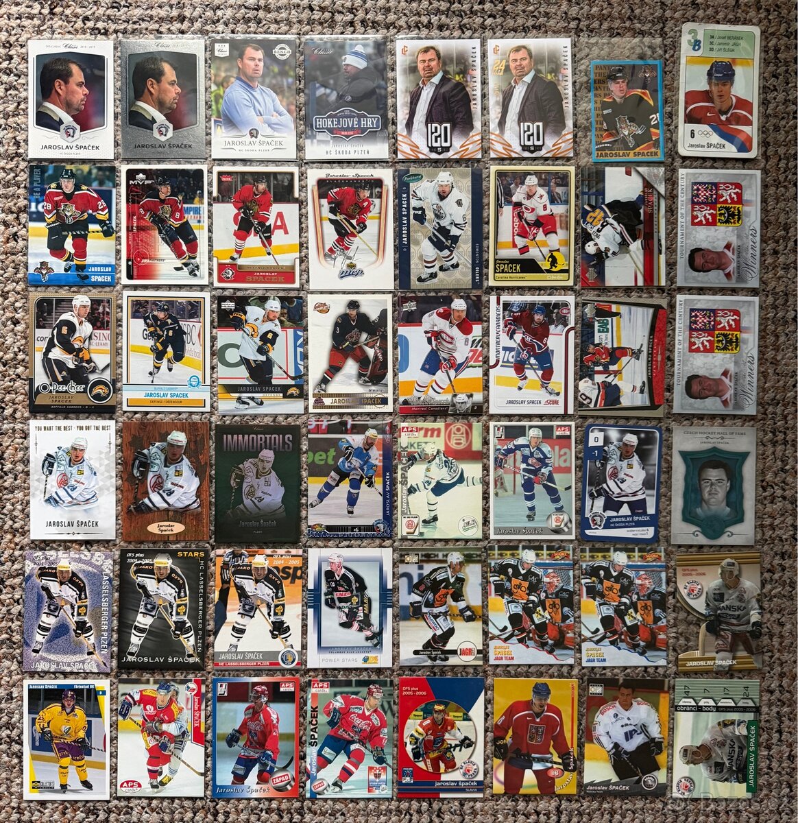 Hokejové karty Jaroslav Špaček - 48 karet