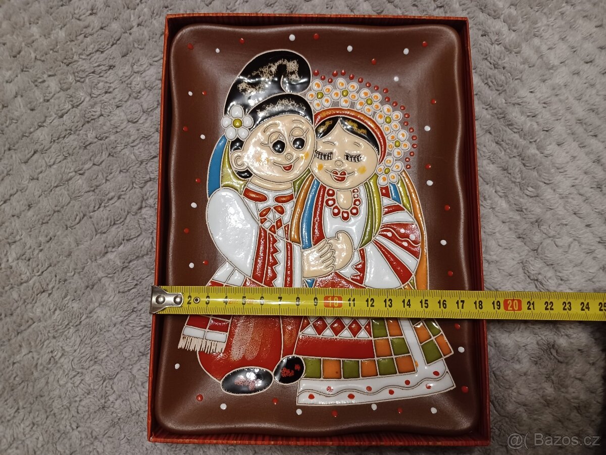 Keramika - obraz ludovy motiv