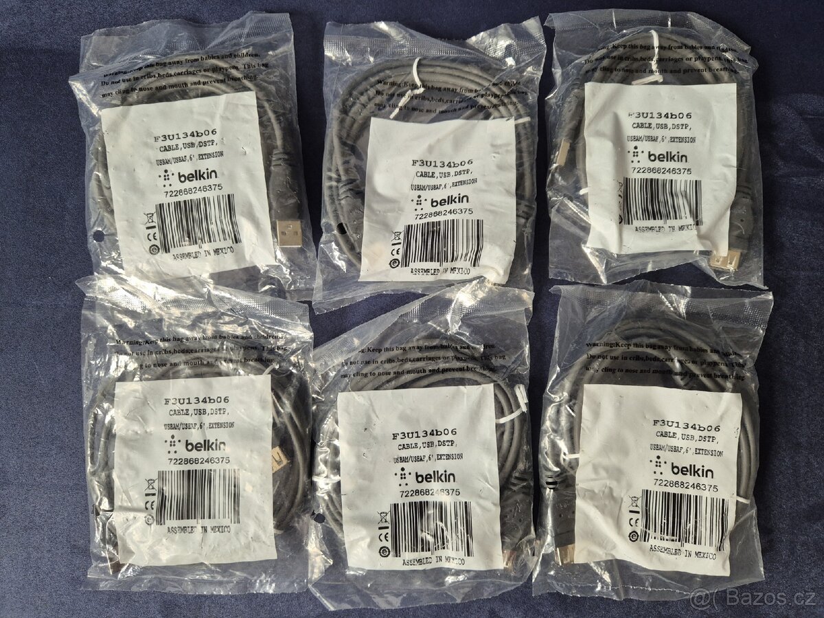 Prodlužovací kabel USB 2.0 A-A 1,8m