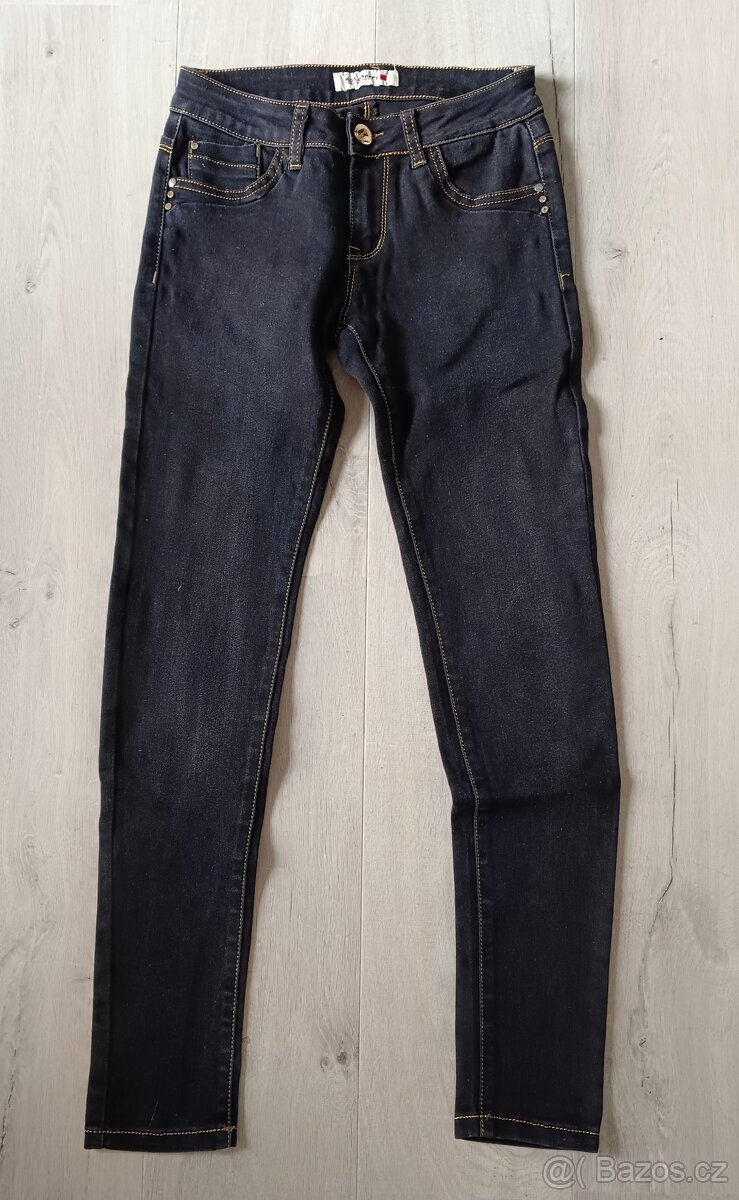 Dámské černé rifle - S/M vel.