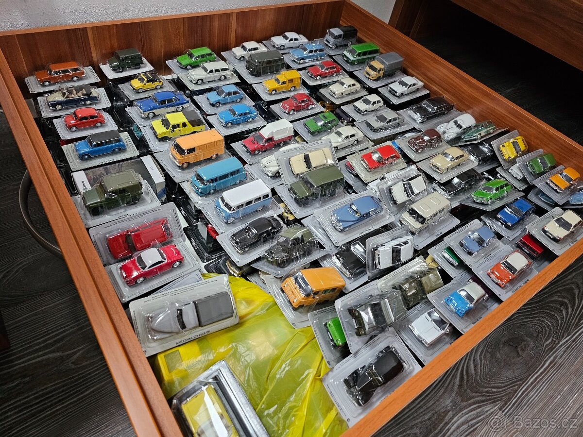 Modely autíček 1:43 z východního bloku,Ameriky, Evropy