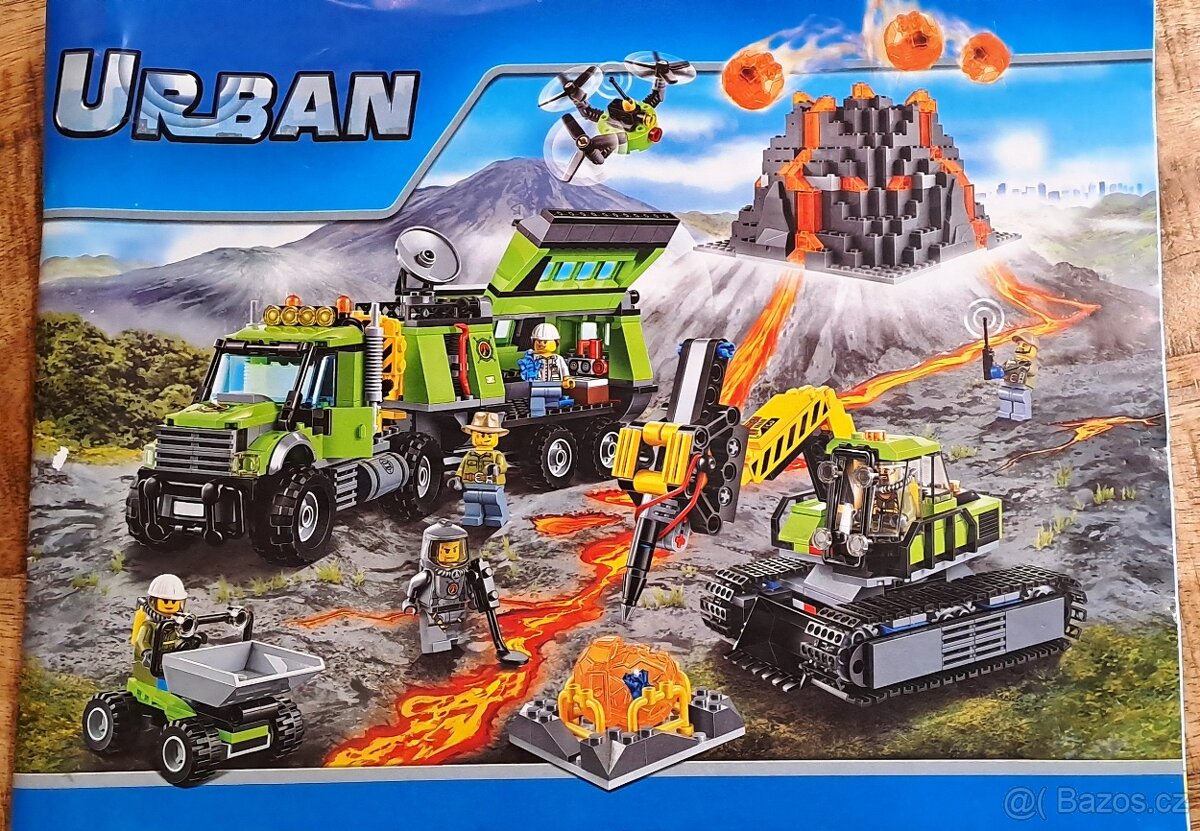 Stavebnice City 60124 základna výzkumníků vulkánu