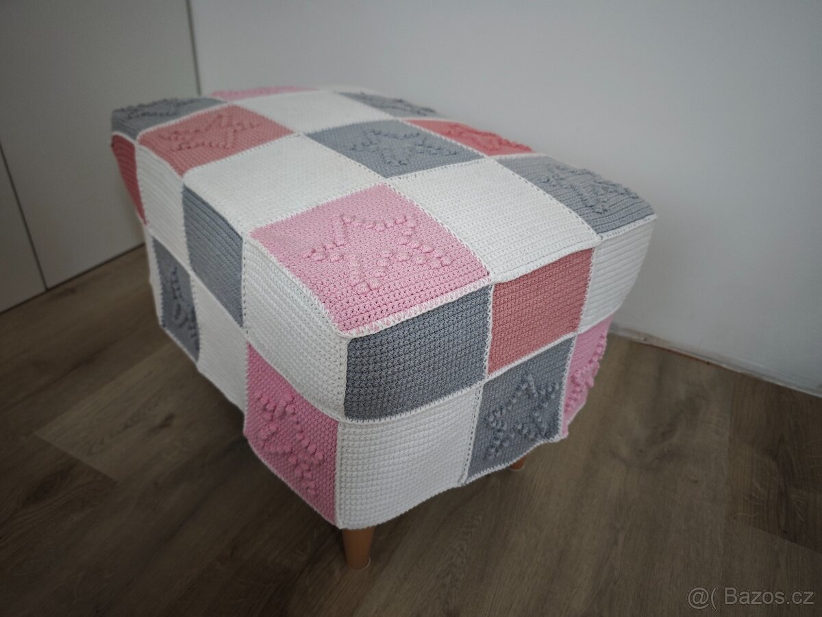 Potah na taburet/podnožku Strandmon