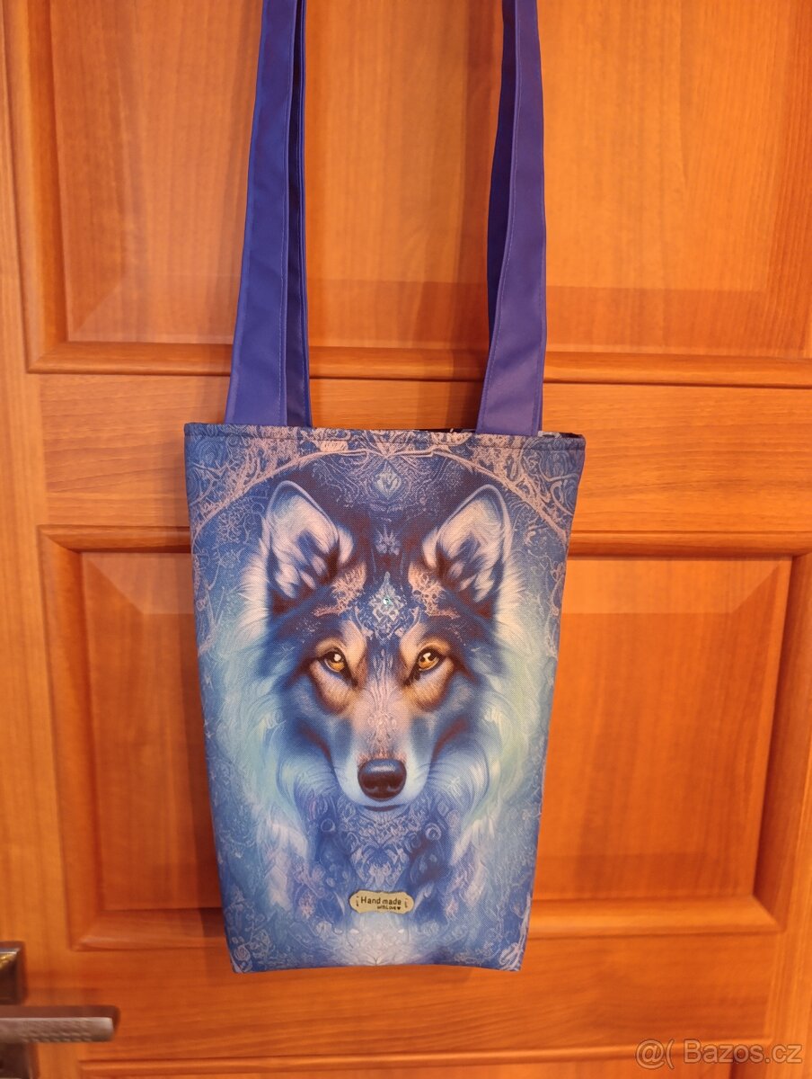 Kabelka přes rameno - ruční práce - vlk