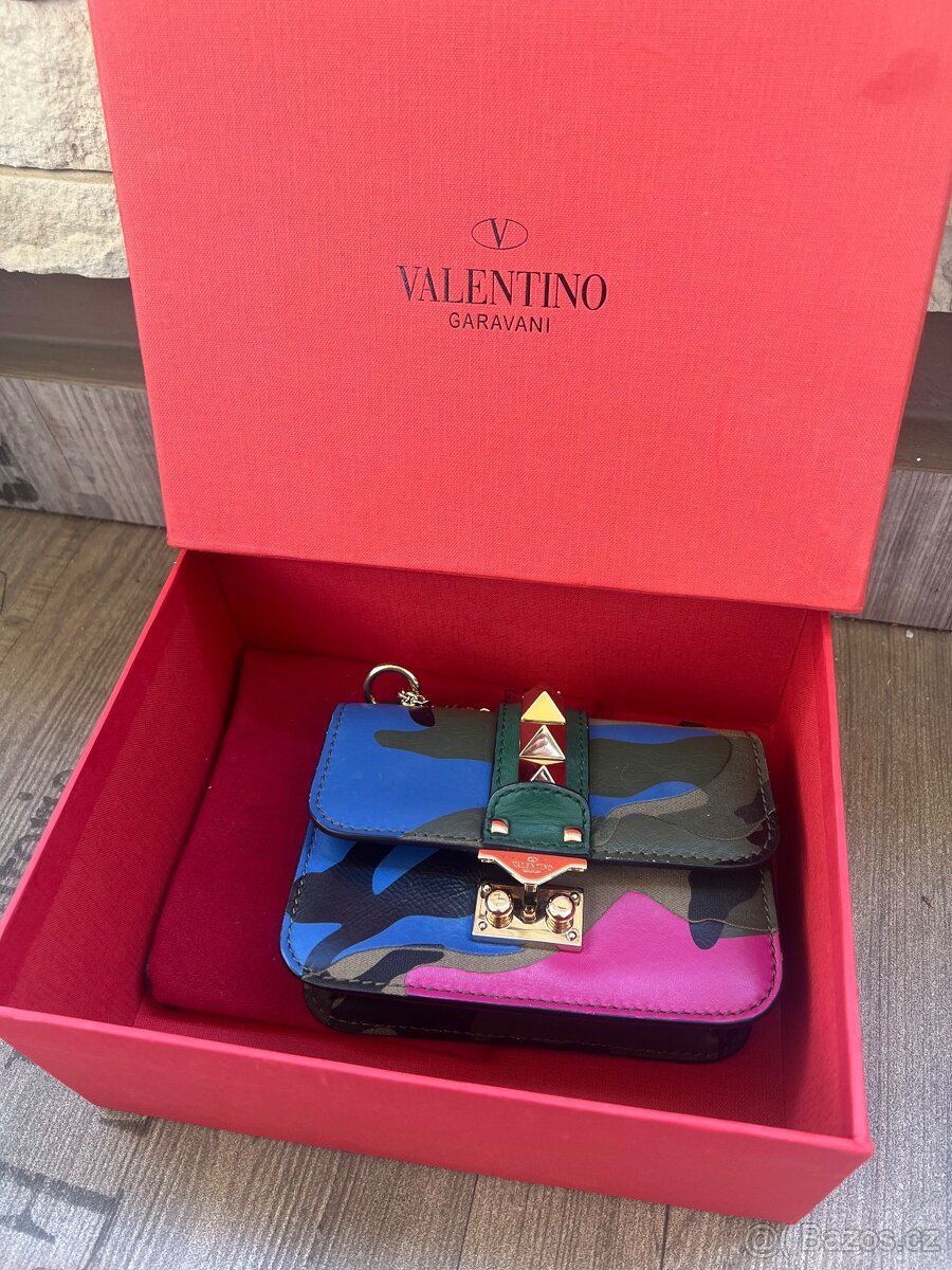 Valentino Garavani Rockstud barevná kabelka, originál