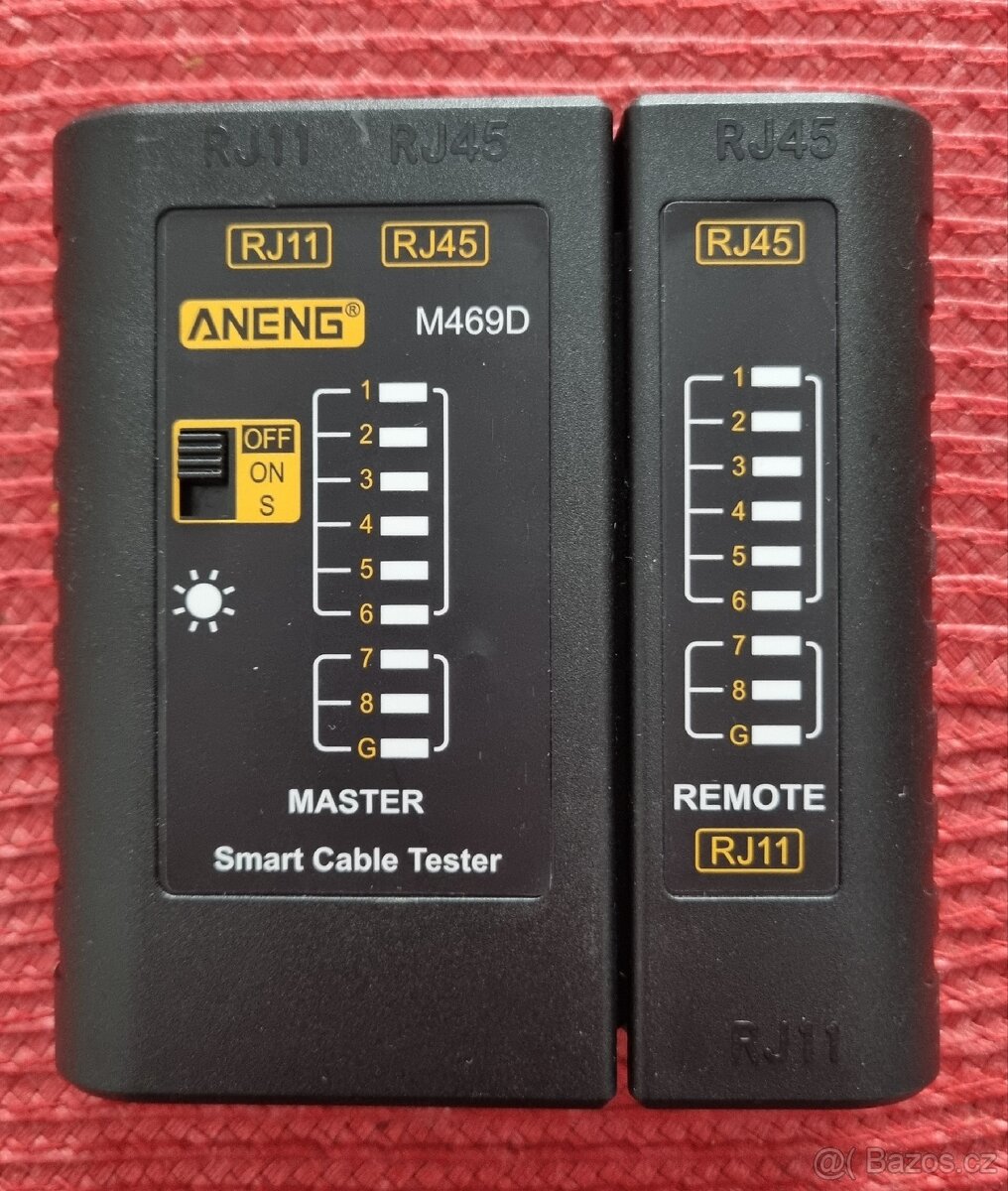 Značkový tester LAN kabelů Aneng M469D