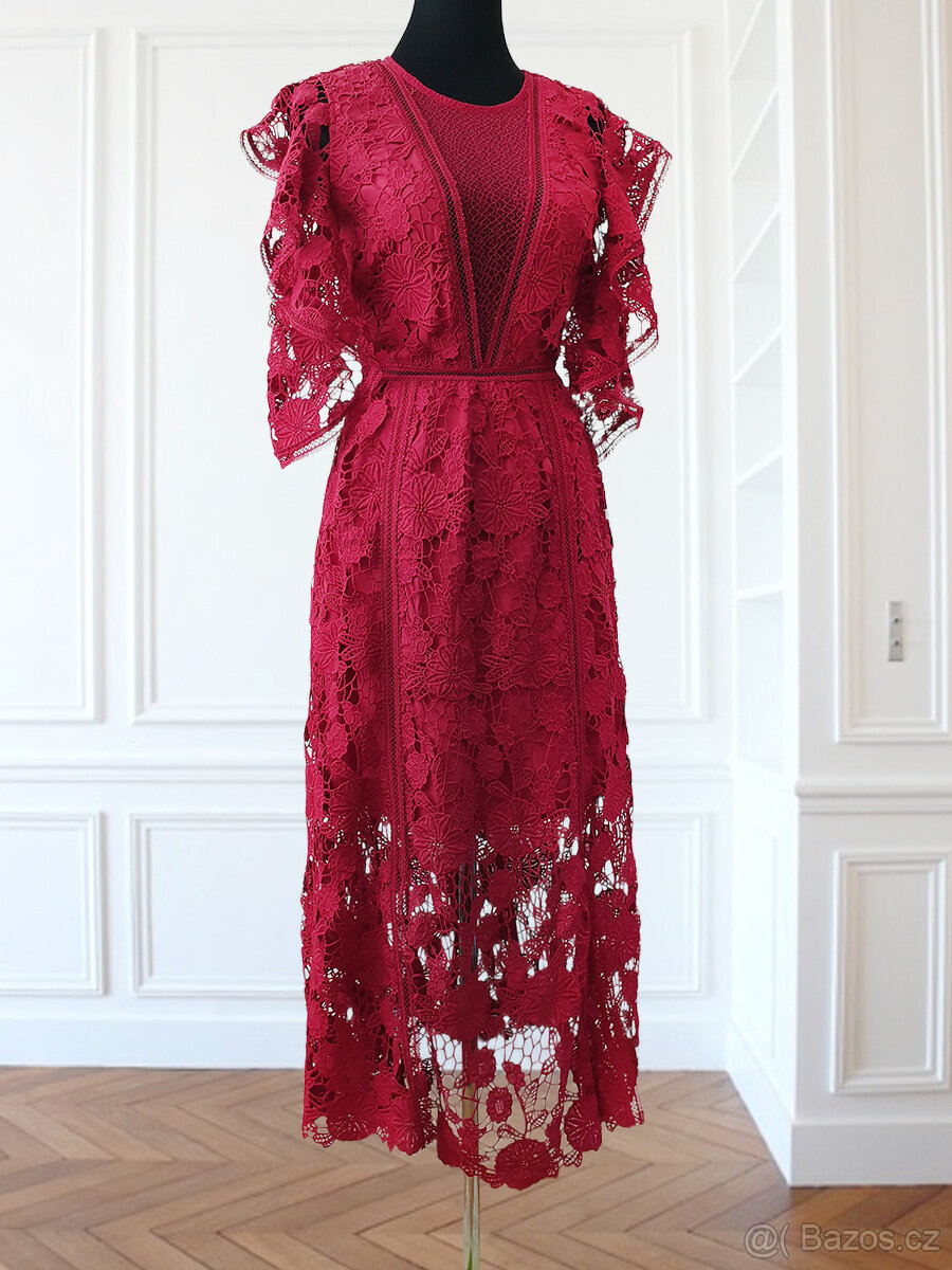 Luxusní A Keepsake Exclusive krajkové šaty M / 38 / 10·Nový