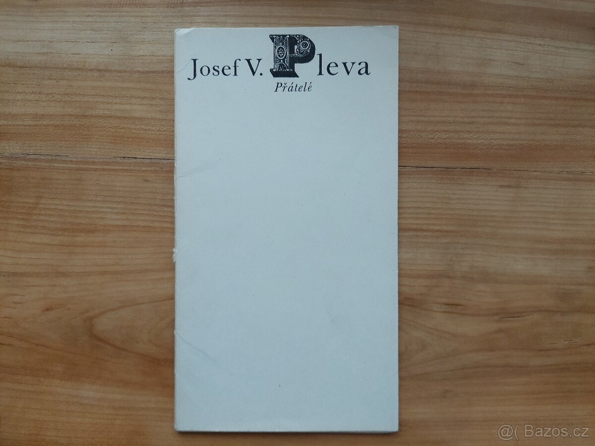 Josef Věromír Pleva - autogram podpis signatura - SLEVA