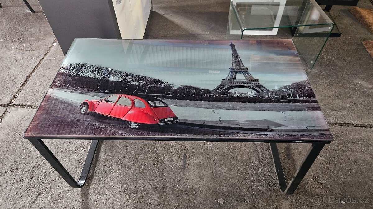 Konferenční stůl - foto-sklo