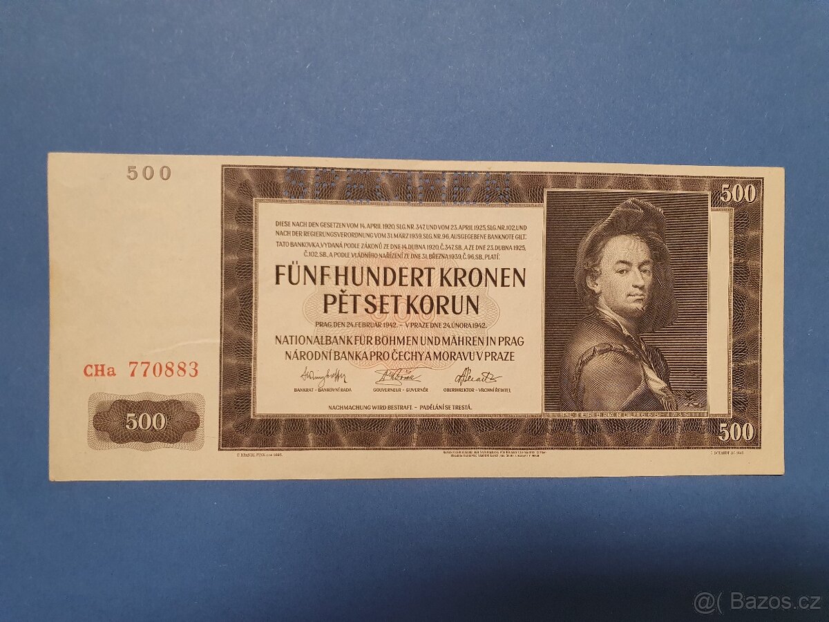 500 korun 1942